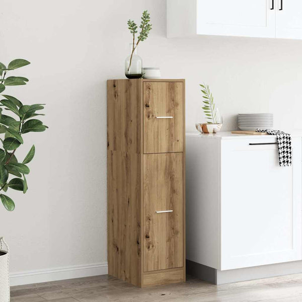 vidaXL Apothecary Cabinet Artisan Oak 30x41x118 cm Engineered Wood