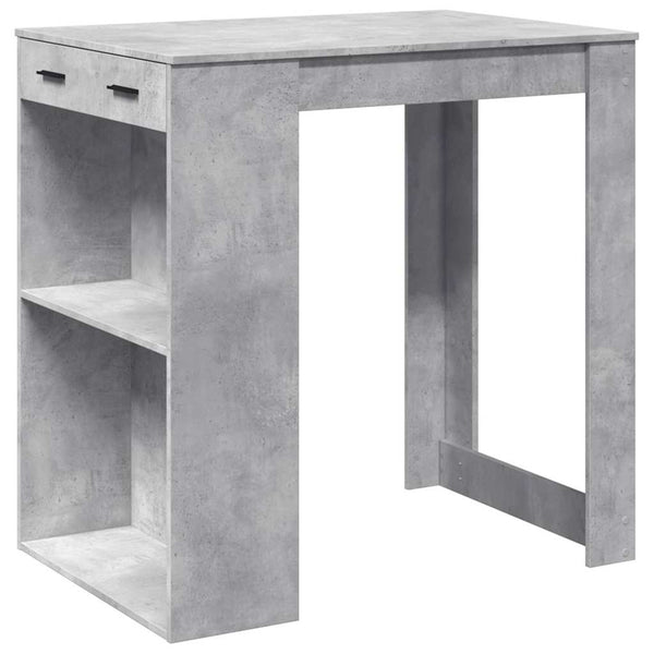 vidaXL Bar Table Concrete Gray 102x70x103.5 cm Engineered Wood