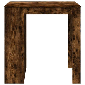 vidaXL Bar Table Smoked Oak 102x70x103.5 cm Engineered Wood