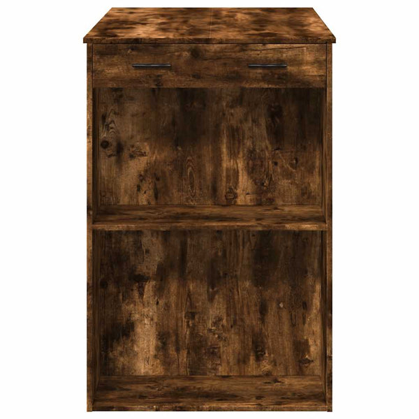 vidaXL Bar Table Smoked Oak 102x70x103.5 cm Engineered Wood