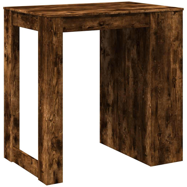 vidaXL Bar Table Smoked Oak 102x70x103.5 cm Engineered Wood