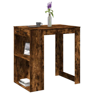 vidaXL Bar Table Smoked Oak 102x70x103.5 cm Engineered Wood