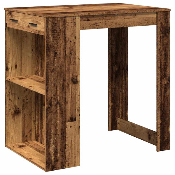 vidaXL Bar Table Reclaimed Wood Look 102x70x103.5 cm Engineered Wood
