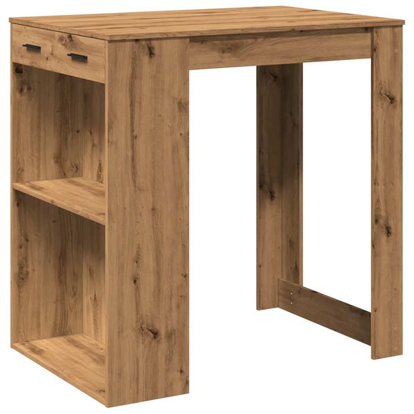vidaXL Bar Table Artisan Oak 102x70x103.5 cm Engineered Wood