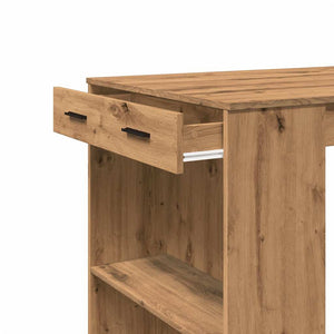 vidaXL Bar Table Artisan Oak 102x70x103.5 cm Engineered Wood