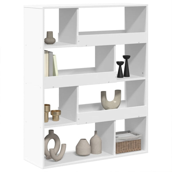vidaXL Bookshelf White 100x33x125.5 cm Engineered Wood