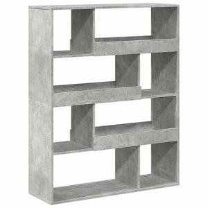 vidaXL Bookshelf Concrete Gray 100x33x125.5 cm Engineered Wood