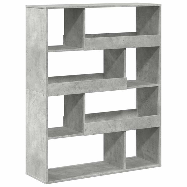 vidaXL Bookshelf Concrete Gray 100x33x125.5 cm Engineered Wood