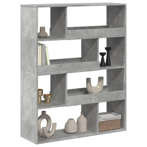 vidaXL Bookshelf Concrete Gray 100x33x125.5 cm Engineered Wood