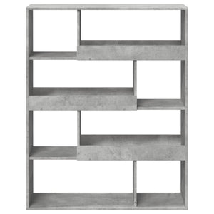 vidaXL Bookshelf Concrete Gray 100x33x125.5 cm Engineered Wood