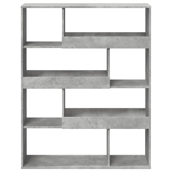 vidaXL Bookshelf Concrete Gray 100x33x125.5 cm Engineered Wood