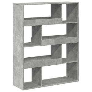 vidaXL Bookshelf Concrete Gray 100x33x125.5 cm Engineered Wood