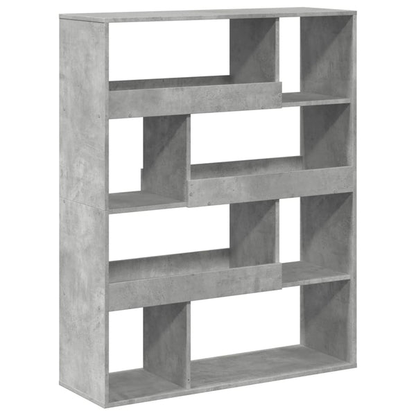 vidaXL Bookshelf Concrete Gray 100x33x125.5 cm Engineered Wood