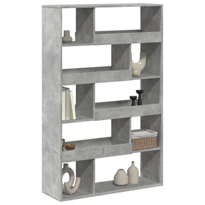 vidaXL Bookcase Concrete Gray 100x33x156.5 cm Engineered Wood