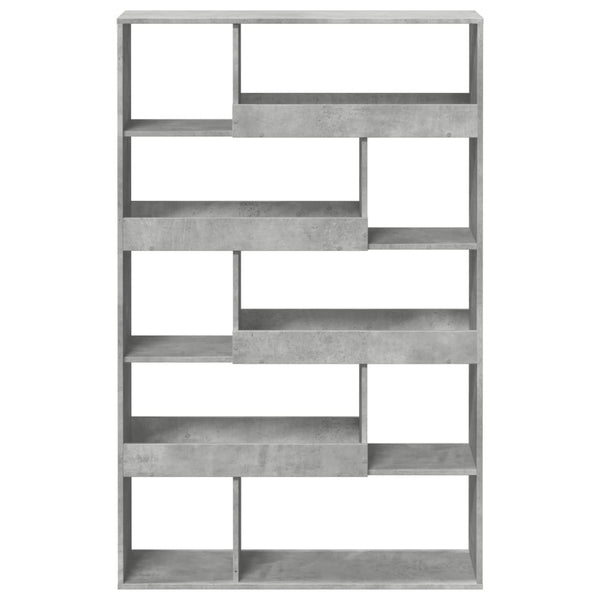 vidaXL Bookcase Concrete Gray 100x33x156.5 cm Engineered Wood