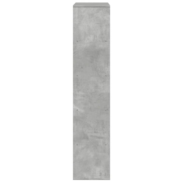 vidaXL Bookcase Concrete Gray 100x33x156.5 cm Engineered Wood