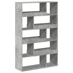 vidaXL Bookcase Concrete Gray 100x33x156.5 cm Engineered Wood