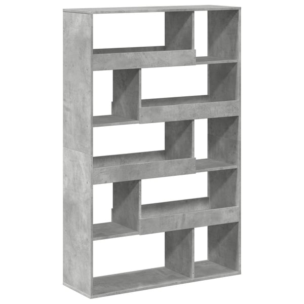 vidaXL Bookcase Concrete Gray 100x33x156.5 cm Engineered Wood