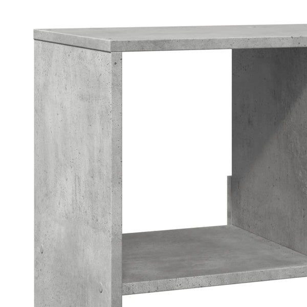 vidaXL Bookcase Concrete Gray 100x33x156.5 cm Engineered Wood