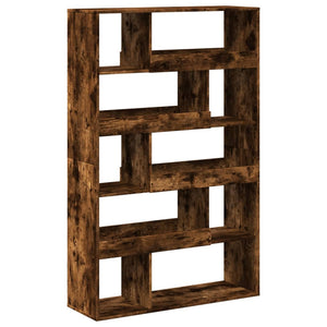 vidaXL Bookcase Smoked Oak 100x33x156.5 cm Engineered Wood