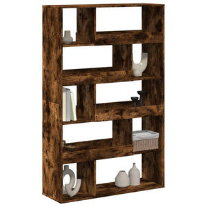 vidaXL Bookcase Smoked Oak 100x33x156.5 cm Engineered Wood