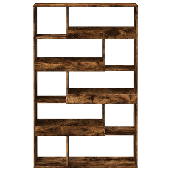 vidaXL Bookcase Smoked Oak 100x33x156.5 cm Engineered Wood