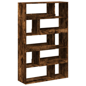 vidaXL Bookcase Smoked Oak 100x33x156.5 cm Engineered Wood