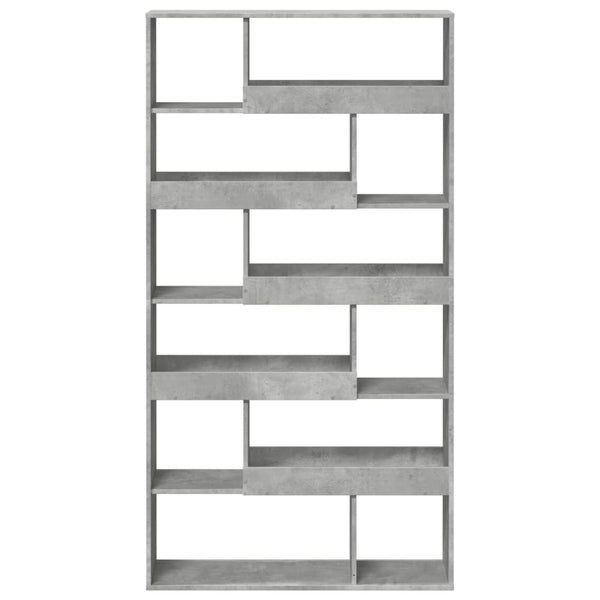 vidaXL Bookshelf Concrete Gray 100x33x187.5 cm Engineered Wood