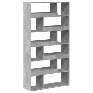 vidaXL Bookshelf Concrete Gray 100x33x187.5 cm Engineered Wood
