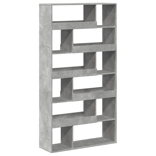 vidaXL Bookshelf Concrete Gray 100x33x187.5 cm Engineered Wood