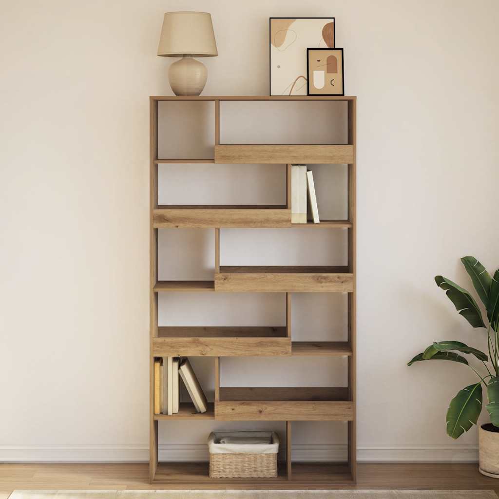 vidaXL Bookshelf Artisan Oak 100x33x187.5 cm Engineered Wood