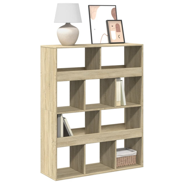 vidaXL Sonoma Oak Bookcase 100x33x125.5 cm Engineered Wood