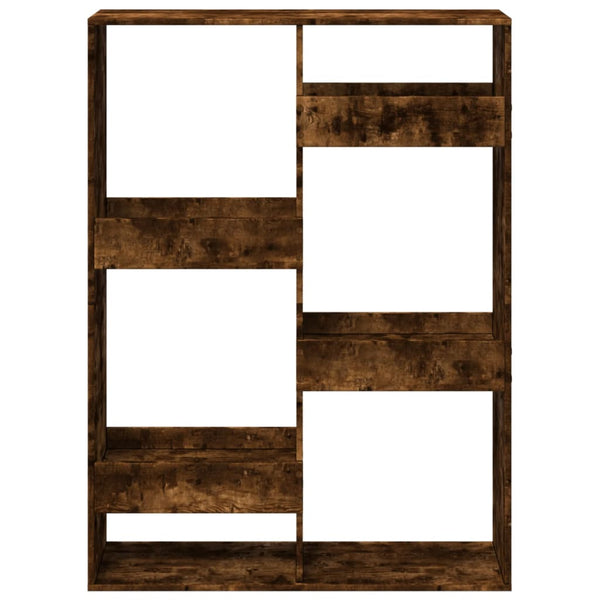 vidaXL Bookshelf Smoked Oak 100x33x135 cm Engineered Wood