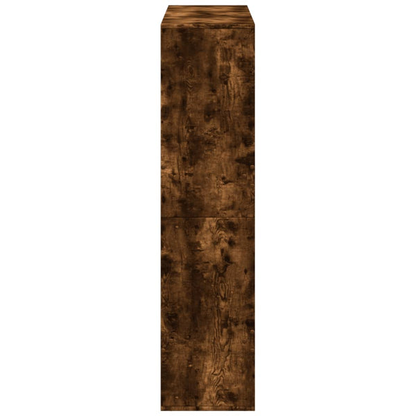 vidaXL Bookshelf Smoked Oak 100x33x135 cm Engineered Wood