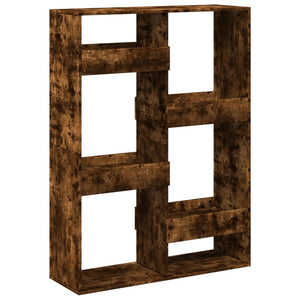 vidaXL Bookshelf Smoked Oak 100x33x135 cm Engineered Wood