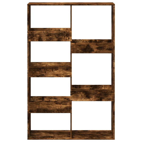 vidaXL Bookshelf Smoked Oak 100x33x155.5 cm Engineered Wood