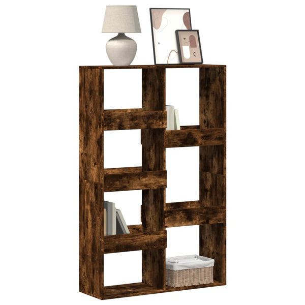 vidaXL Bookshelf Smoked Oak 100x33x155.5 cm Engineered Wood