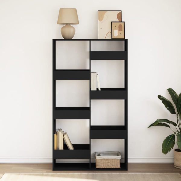 vidaXL Bookshelf Black 100x33x175 cm Engineered Wood