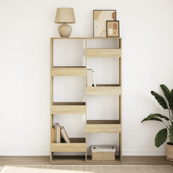 vidaXL Bookshelf Sonoma Oak 100x33x175 cm Engineered Wood