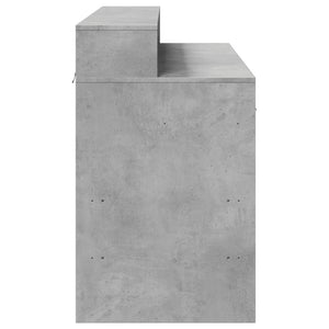 vidaXL LED Desk Concrete Grey 120x55x91 cm Engineered Wood