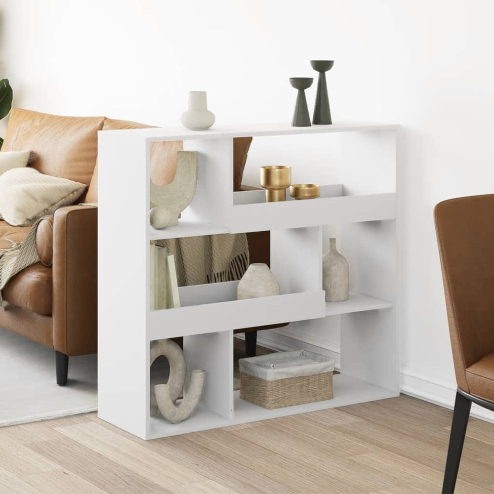 vidaXL Room Divider White 100x33x94.5 cm Engineered Wood