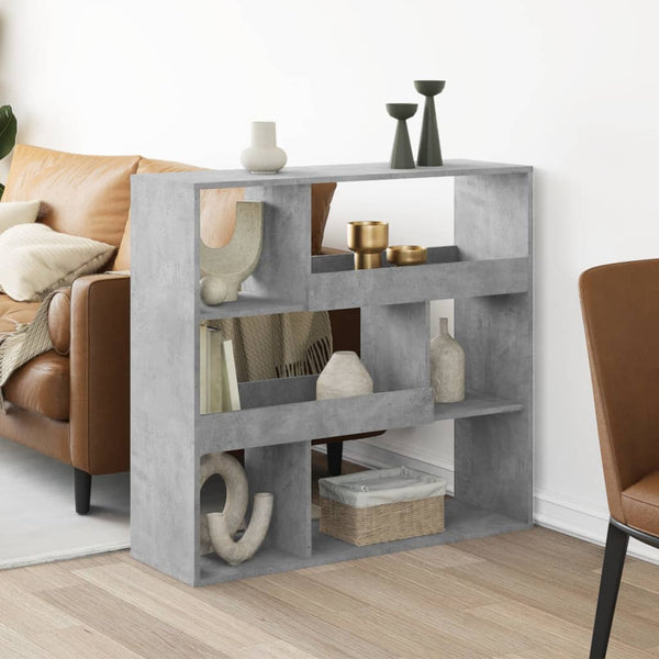 vidaXL Room Divider Concrete Gray 100x33x94.5 cm Engineered Wood