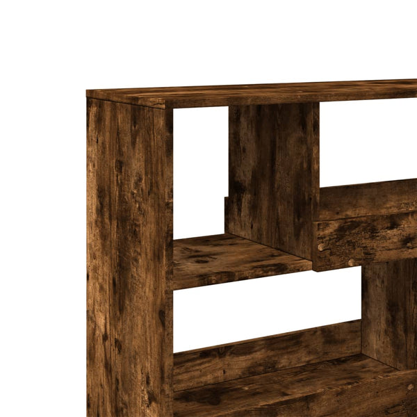 vidaXL Room Divider Smoked Oak 100x33x94.5 cm Engineered Wood