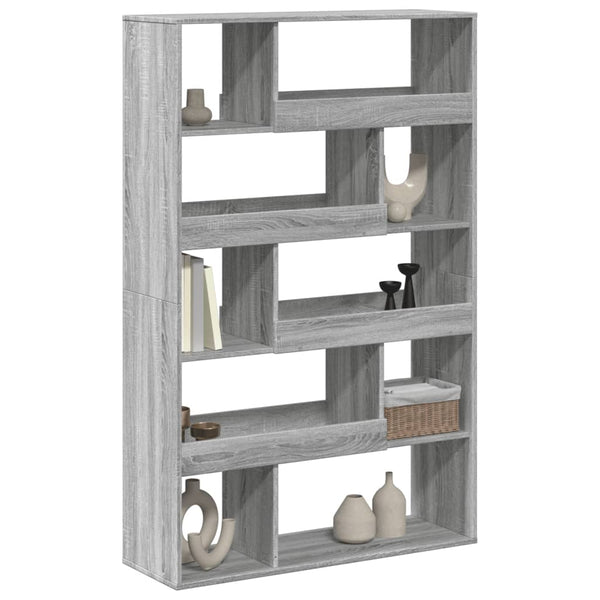 vidaXL Room Divider Grey Sonoma 100x33x156.5 cm Engineered Wood