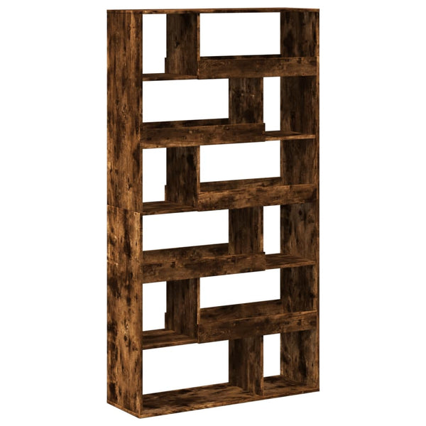 vidaXL Room Divider Smoked Oak 100x33x187.5 cm Engineered Wood