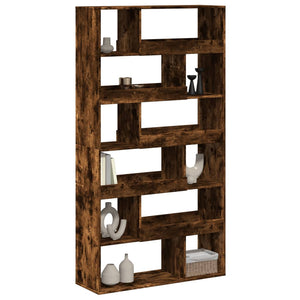 vidaXL Room Divider Smoked Oak 100x33x187.5 cm Engineered Wood