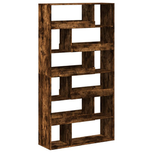 vidaXL Room Divider Smoked Oak 100x33x187.5 cm Engineered Wood
