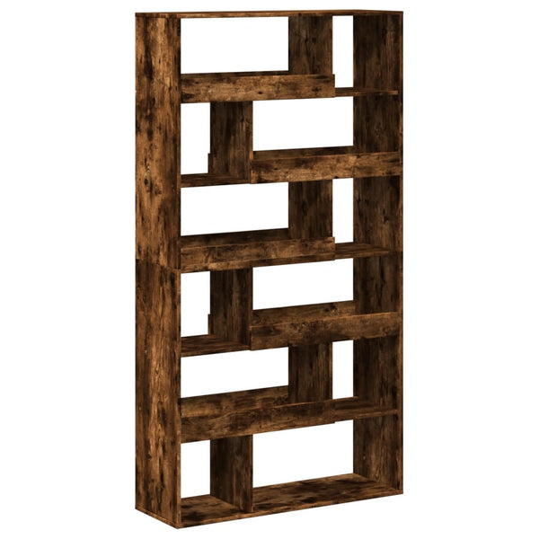 vidaXL Room Divider Smoked Oak 100x33x187.5 cm Engineered Wood