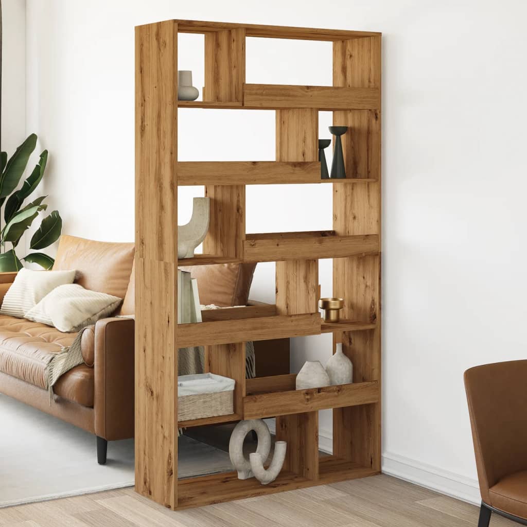 vidaXL Room Divider Artisan Oak 100x33x187.5 cm Engineered Wood