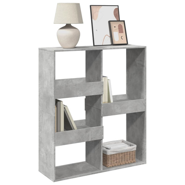 vidaXL Room Divider Concrete Gray 100x33x115 cm Engineered Wood
